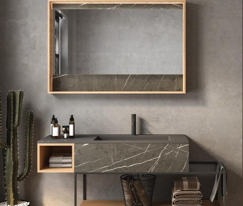 modern bathroom grey design